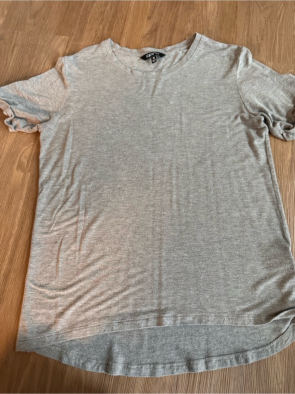 APNY  Women’s Heather Gray Short Sleeve Crew Tee